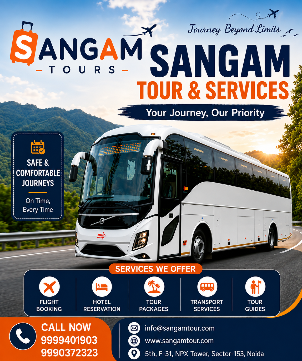 Sangam Tour Service Banner