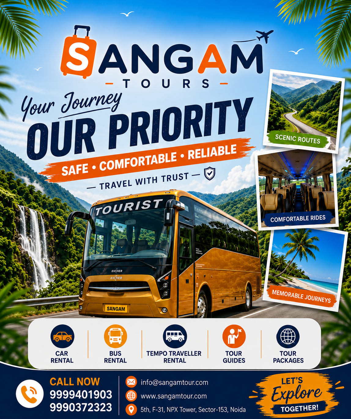 Sangam Tour Service Banner
